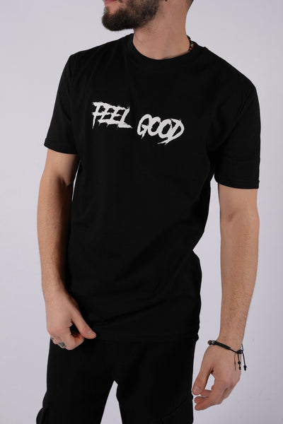 T-Shirt nera feel good
