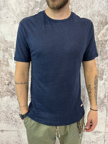 T-Shirt Lino blu