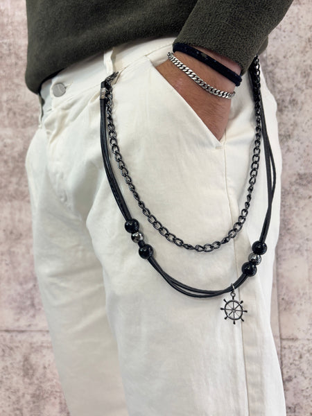 Pantalone pince panna