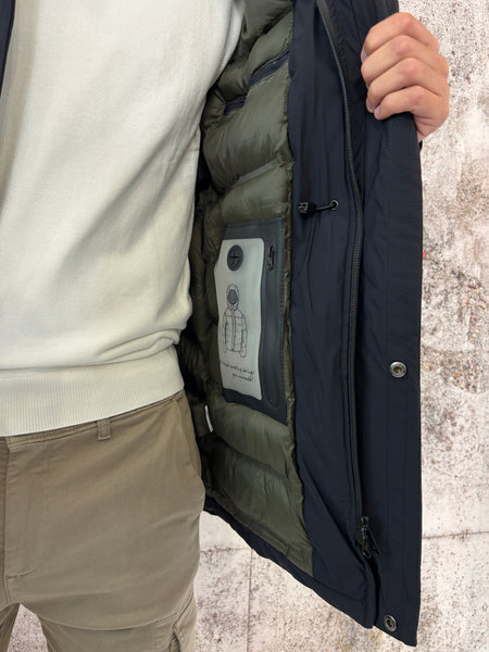 Giubbotto parka lungo col. Nero