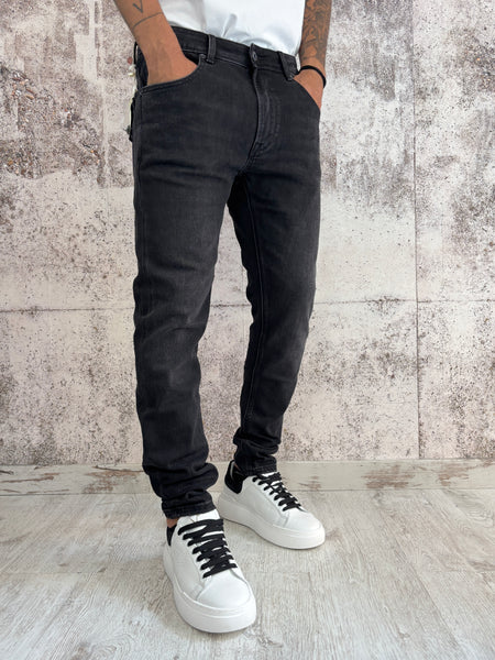 Jeans Slim nero slavato