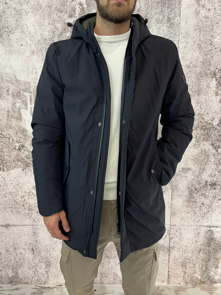 Giubbotto parka lungo col. Nero
