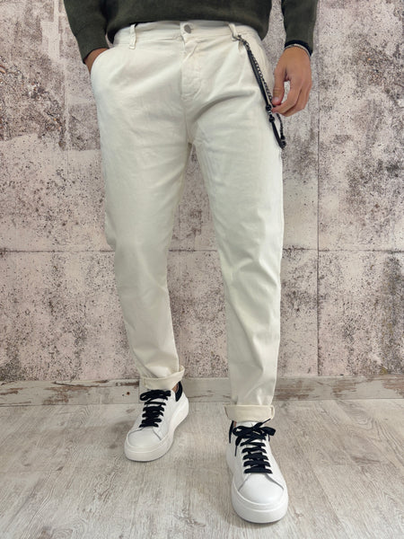 Pantalone pince panna
