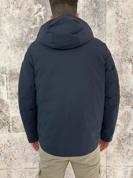 Giubbotto parka corto col. Blu