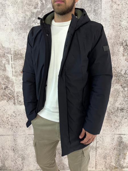 Giubbotto parka lungo col. Nero