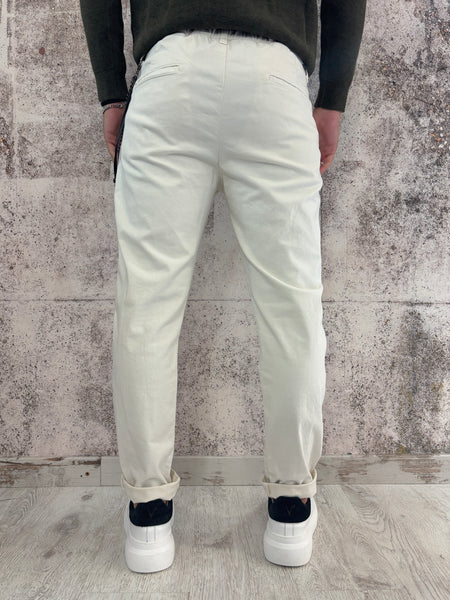 Pantalone pince panna