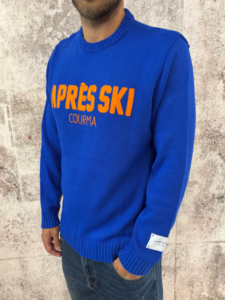 Maglione blu royal Apres Sky