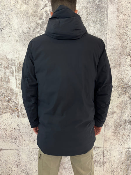 Giubbotto parka lungo col. Nero