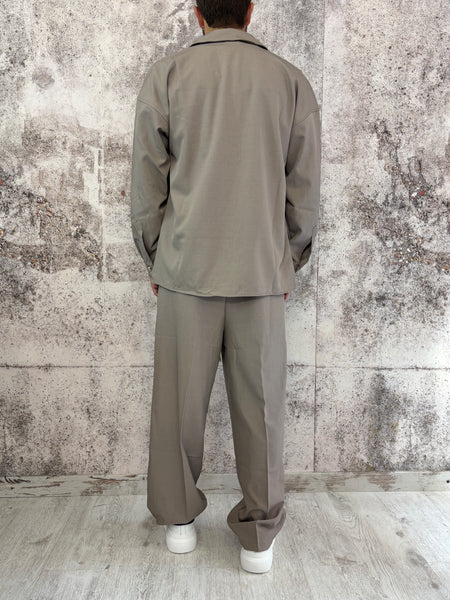 Completo fango camicia/pantalone