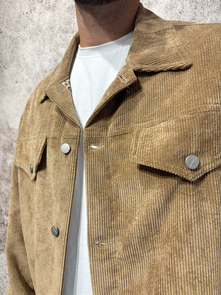 Giacca velluto cammello Boxy fit art. J82