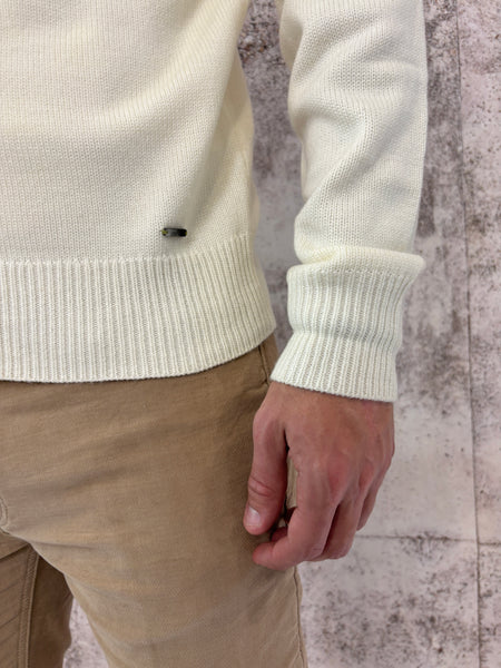 Maglione raglan panna