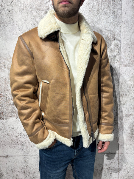 Montone ecopelle camel GL98