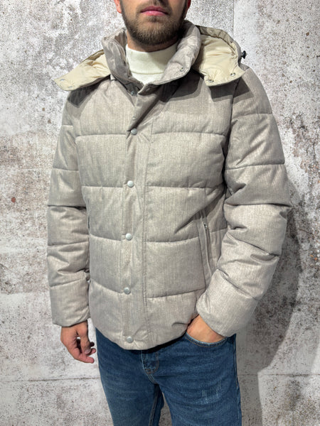 Giubbotto puffy beige J46