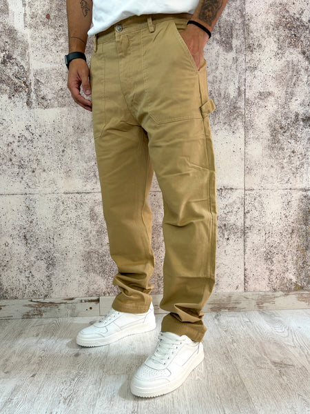 Pantalone work camel