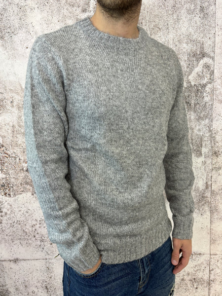 Maglione paricollo grigio m35