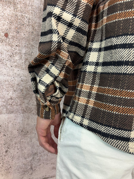 Camicia flanella scozzese moro