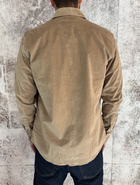 Camicia velluto beige