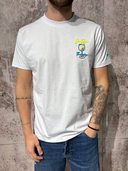 T-Shirt bianca Gin Tonic Therapy