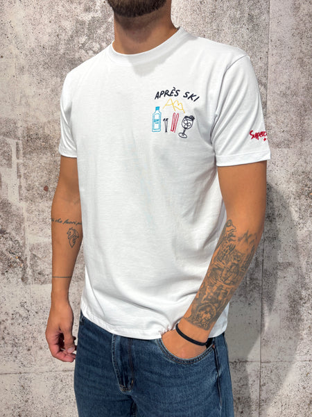 T-Shirt bianca Apres Sky