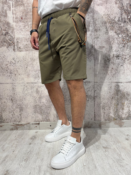 Bermuda militare con laccio e catenella