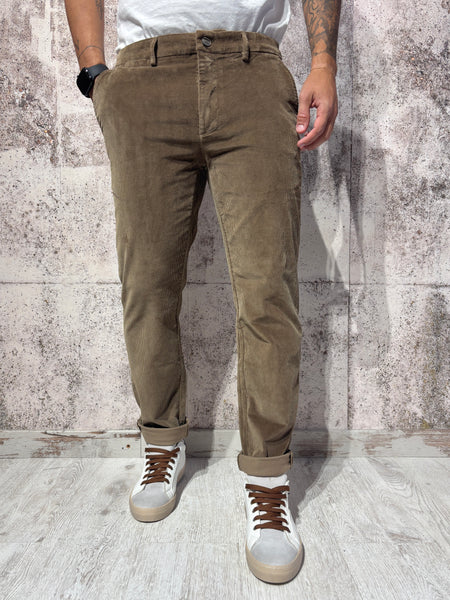 Pantalone chino velluto camel Tahoma
