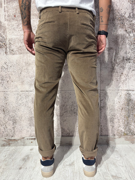 Pantalone chino velluto camel Tahoma