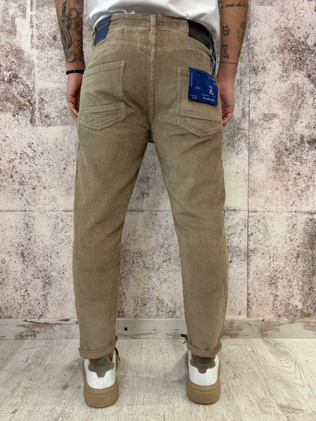 Pantalone velluto camel mod. Cooper