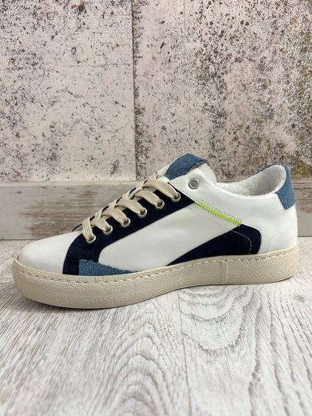 Sneakers Pablito logo giallo fluo