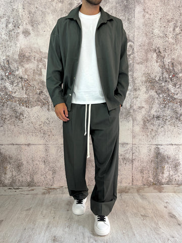 Completo verde militare camicia/pantalone