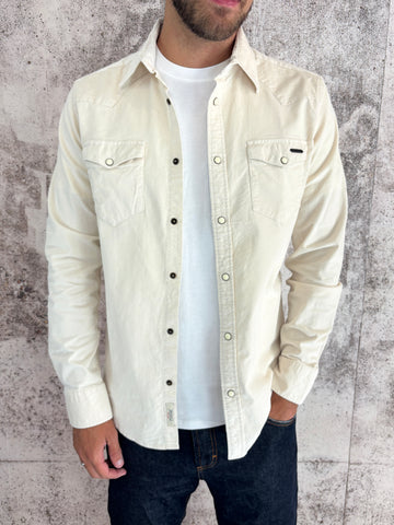 Camicia velluto panna