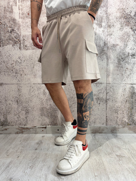 Bermuda tuta tasconato beige