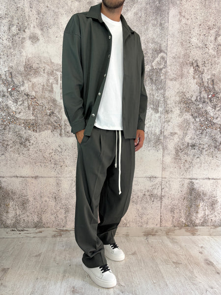 Completo verde militare camicia/pantalone