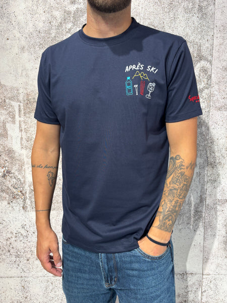 T-Shirt blu Apres Sky