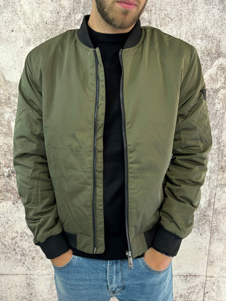 Giacca bomber verde militare