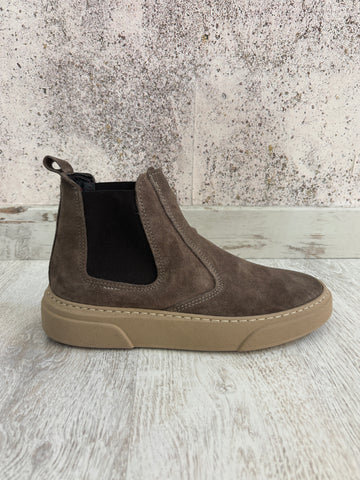 Stivaletto camoscio beige