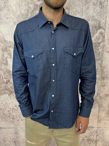 Camicia jeans lavaggio scuro