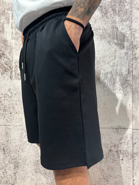 Black jumpsuit Bermuda shorts