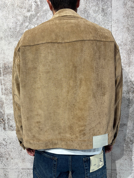 Giacca velluto cammello Boxy fit art. J82