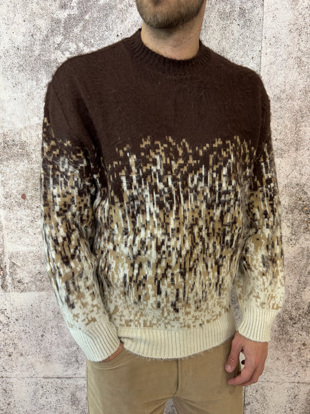 Maglione boucle' moro fantasia
