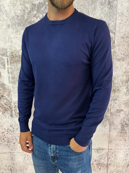 Maglioncino basic blu navy