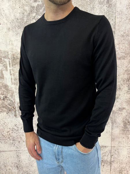 Maglioncino basic nero cotone