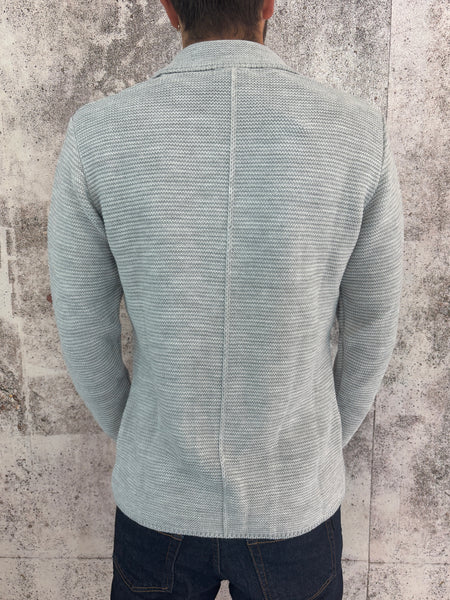 Giacca in maglia grigia