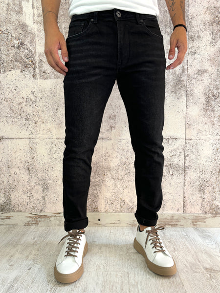 Jeans nero Slim Fit elasticizzato