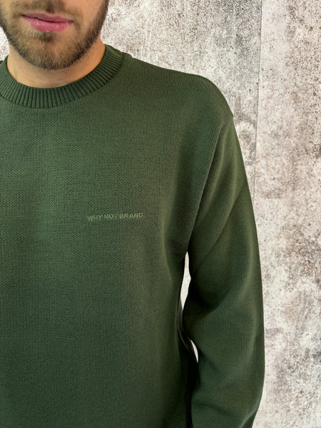 Maglione girocollo Militare logo