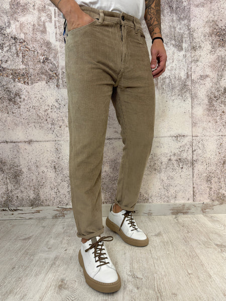 Pantalone velluto camel mod. Cooper