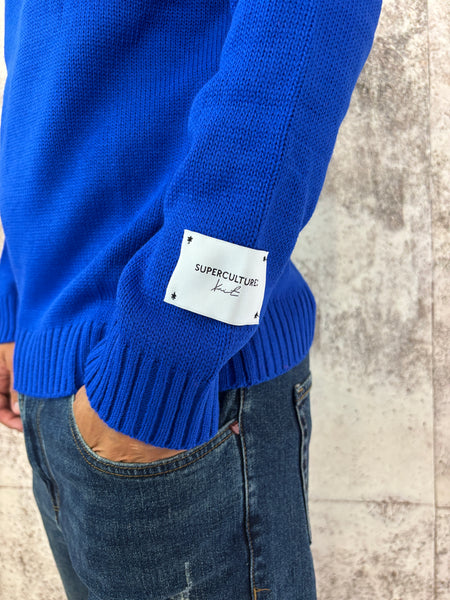 Maglione blu royal Apres Sky