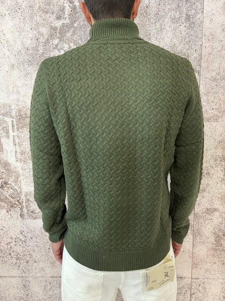 Dolcevita treccine verde militare
