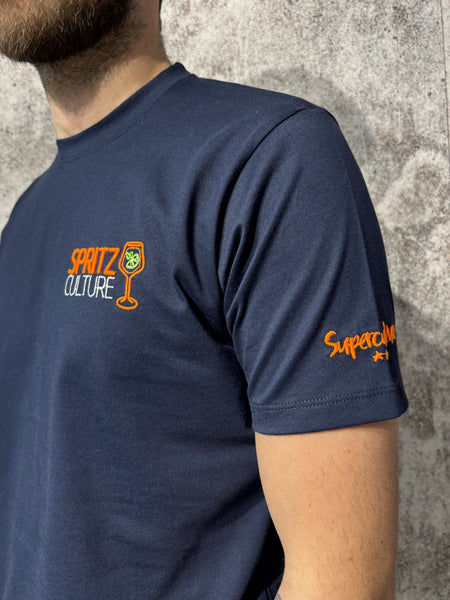 T-Shirt blu Spritz Culture