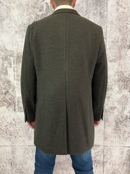 Cappotto foderato verde militare