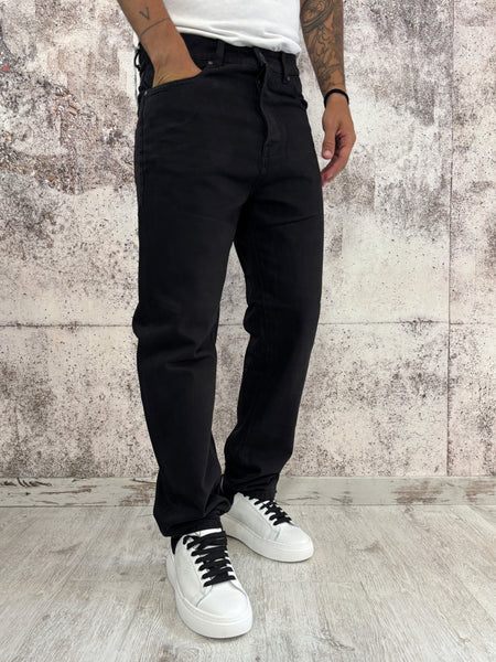 Jeans straight fit nero